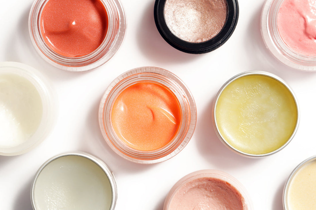 Assorted cosmetic jars in different sizes for skincare packaging
