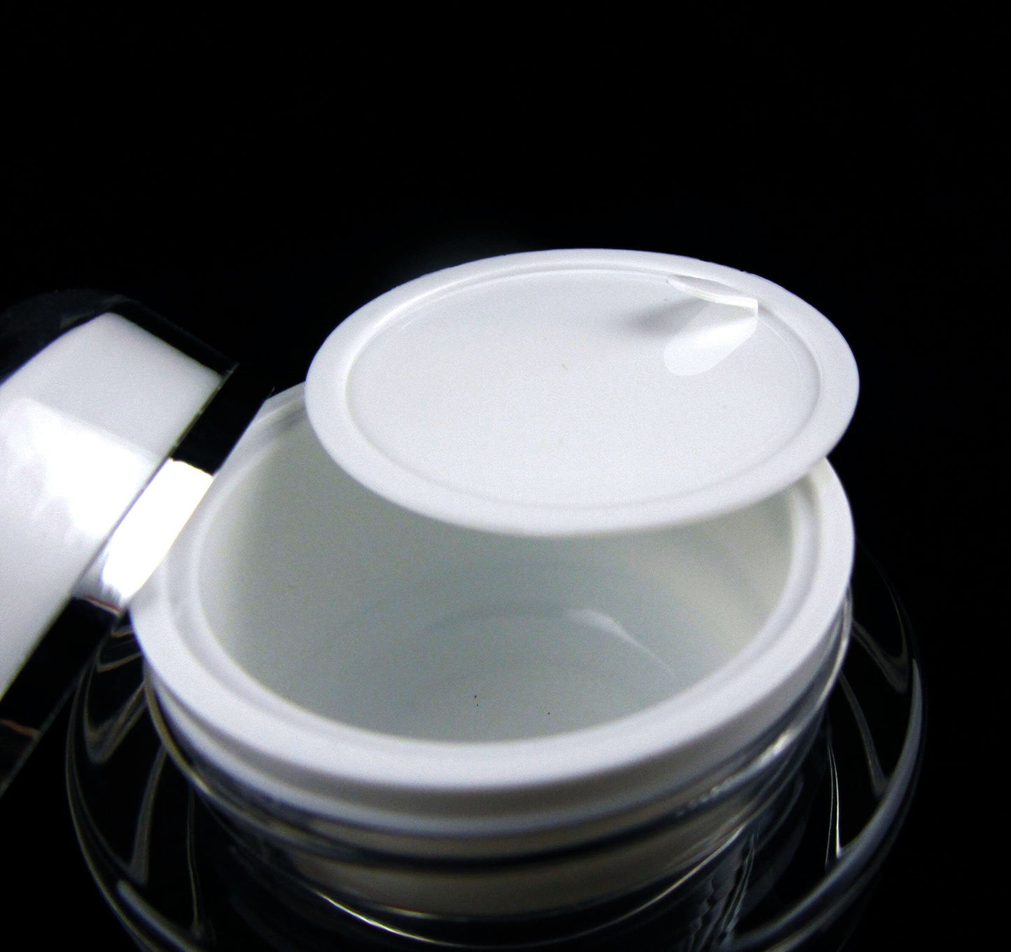 5 Acrylic Cosmetic Cream Jar Elegant Beauty Skincare Containers w/ Sealing Disc 30 Ml 1 oz.(3130-5) Discount Cosmetic Jars