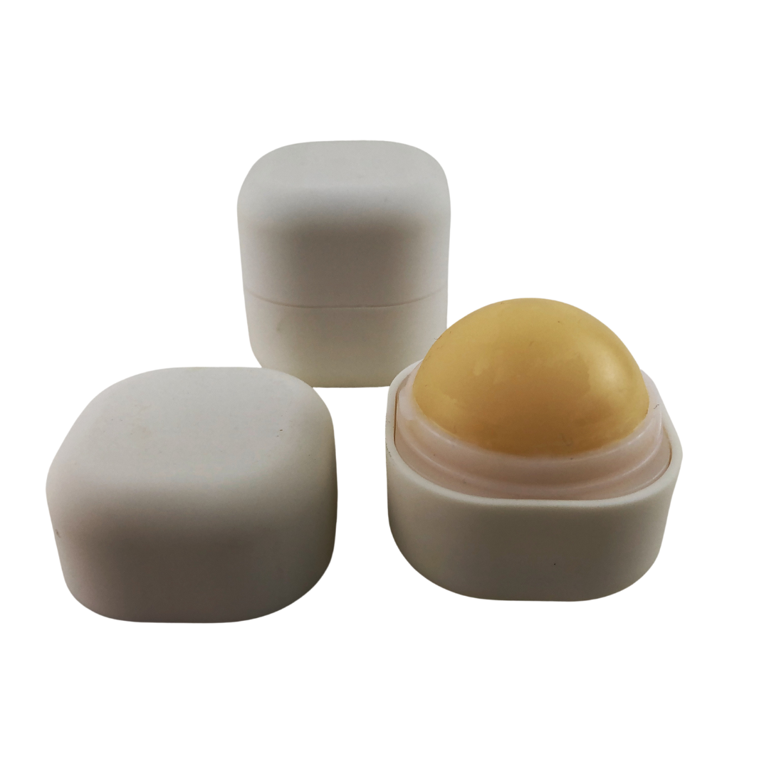 25 Square Lip Balm Ball Empty Plastic Beauty Containers (9295-25)