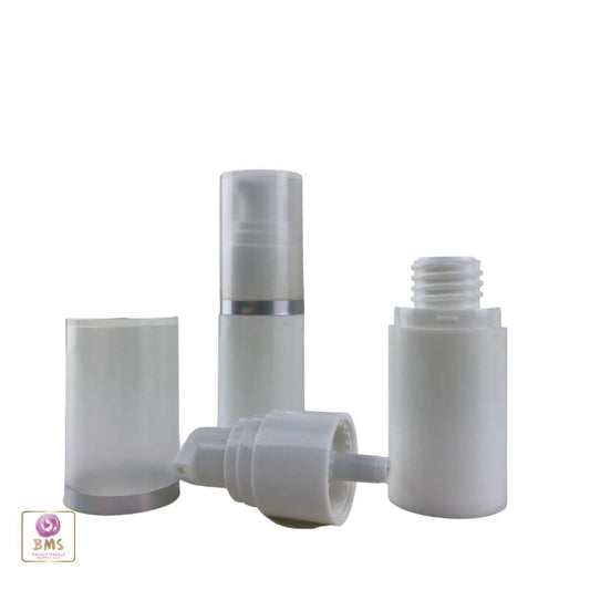 Airless Pump Bottles Refillable Beauty Serum Oil Lotion Cream Packaging 15 Ml / 0.5 oz. White (50 Bottles) 3565-50 Discount Cosmetic Jars