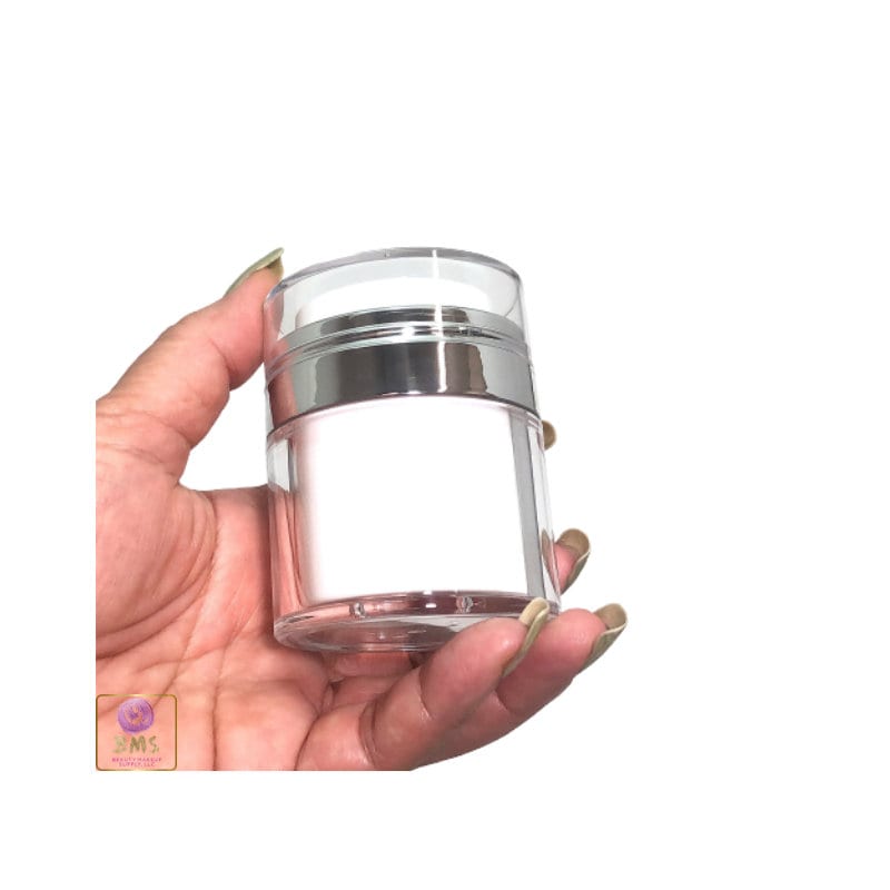 Airless Pump Jars Refillable Beauty Packaging Container - 30 ml / 1 oz. (50 Jars) 3630-50 Discount Cosmetic Jars