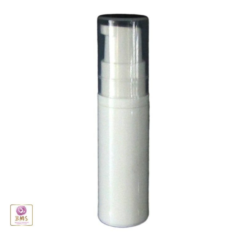 Airless Pump Serum Mini Travel Disposable Trial Sample Bottles 5 Ml White (5 Bottles) 3405-5 Discount Cosmetic Jars