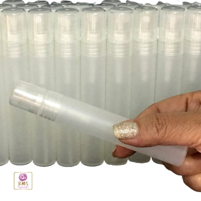 Plastic Spray Bottles Perfume Atomizers Refillable Pocket Misters Liquid Product Storage 15 Ml (50 Bottles) 3315-50 Discount Cosmetic Jars